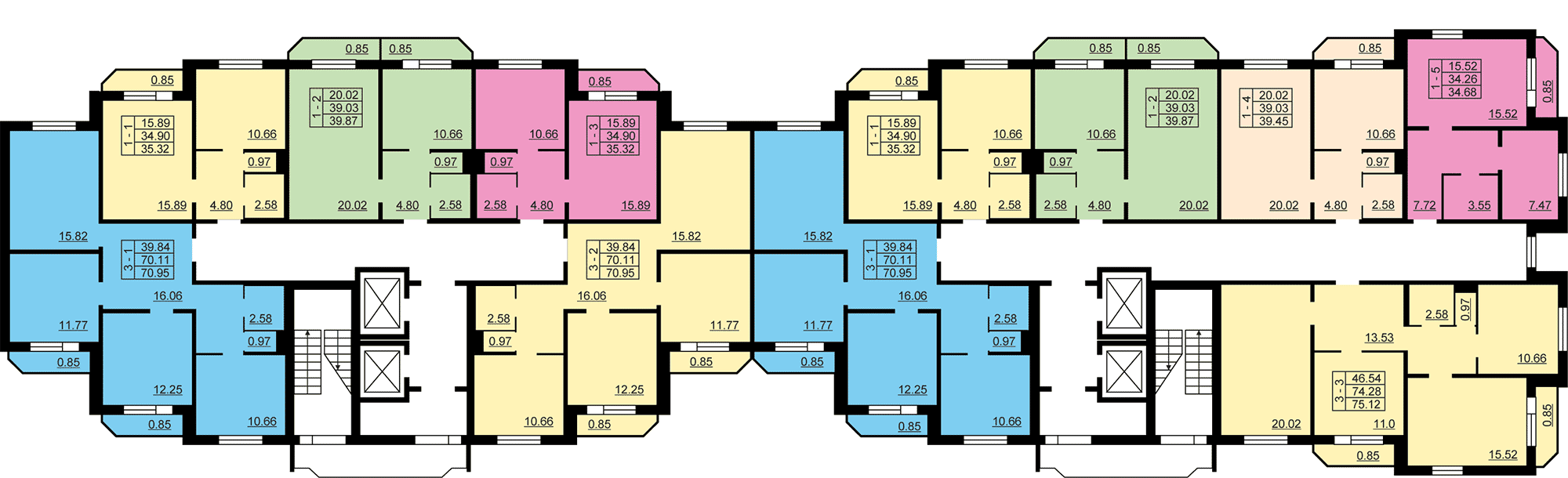 схема планировки дома 137 серия